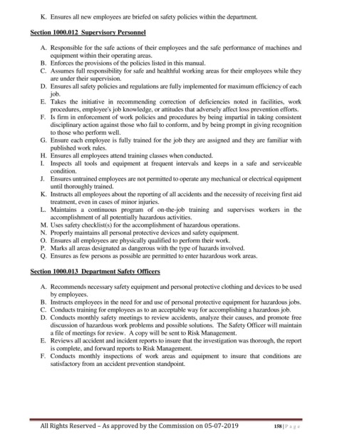 Page 158 - Personnel Policy and Procedures Manual