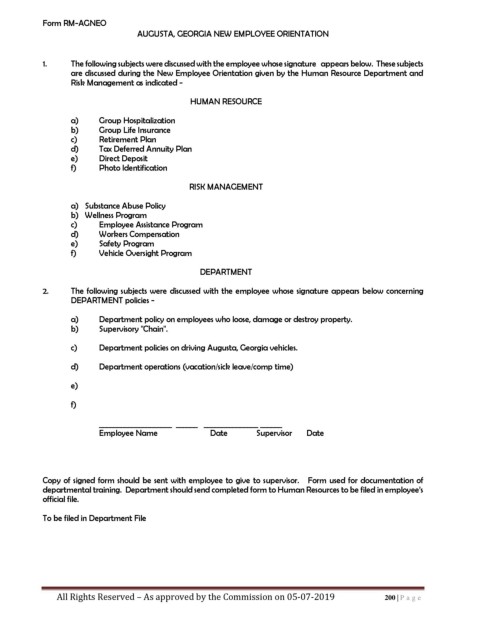 Page 200 - Personnel Policy and Procedures Manual